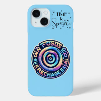 Funda Para iPhone 15 Focus and motivation Recharge your mood 