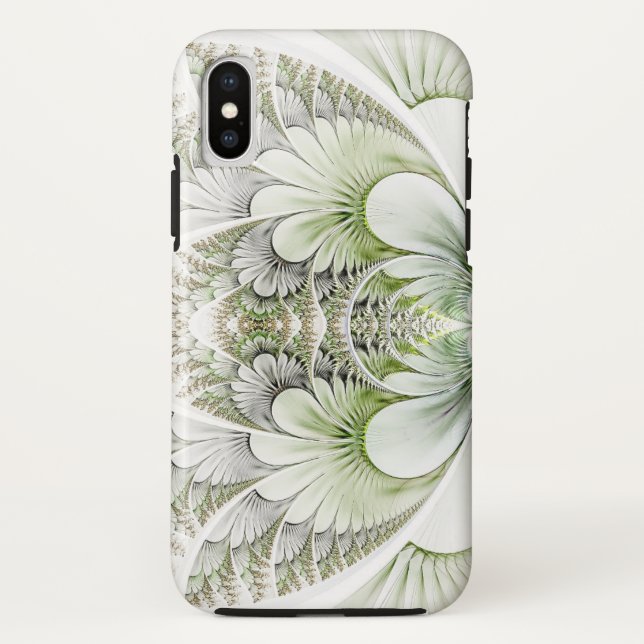 Funda De Case-Mate Para iPhone Foliage abstracto moderno (Reverso)