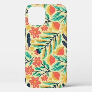 Funda Para iPhone 12 Foliage de la Naturaleza: Patrón Floral sin Marea.