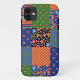 Funda Para iPhone 11 Folk Art Style Faux Patchwork iPhone 5 Xtreme Fund