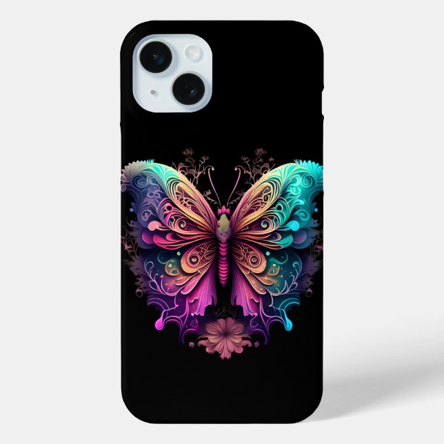Funda De Case-Mate Para iPhone Fonasa de espacio para el arco iris de mariposa Ap (Reverso )