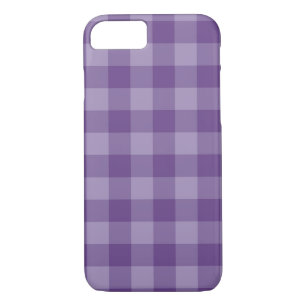 Funda Para iPhone 8/7 Fondo a cuadros violeta