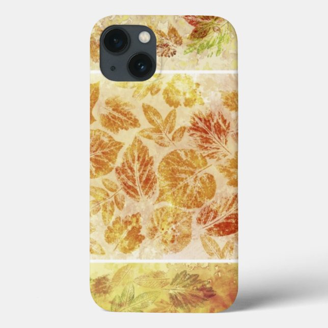 Funda De Case-Mate Para iPhone Fondo abstracto, acuarela, hojas (Reverso)
