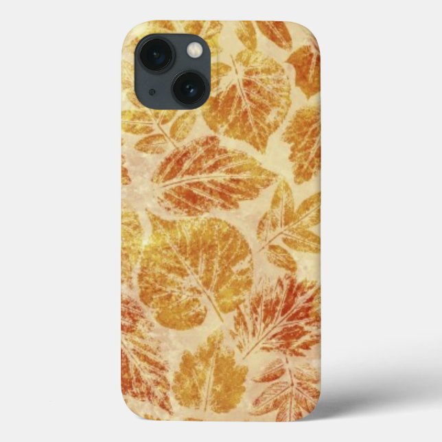 Funda De Case-Mate Para iPhone Fondo abstracto, acuarela, hojas (Reverso)