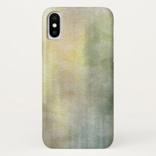 Funda Para iPhone X fondo abstracto de la acuarela del arte en el