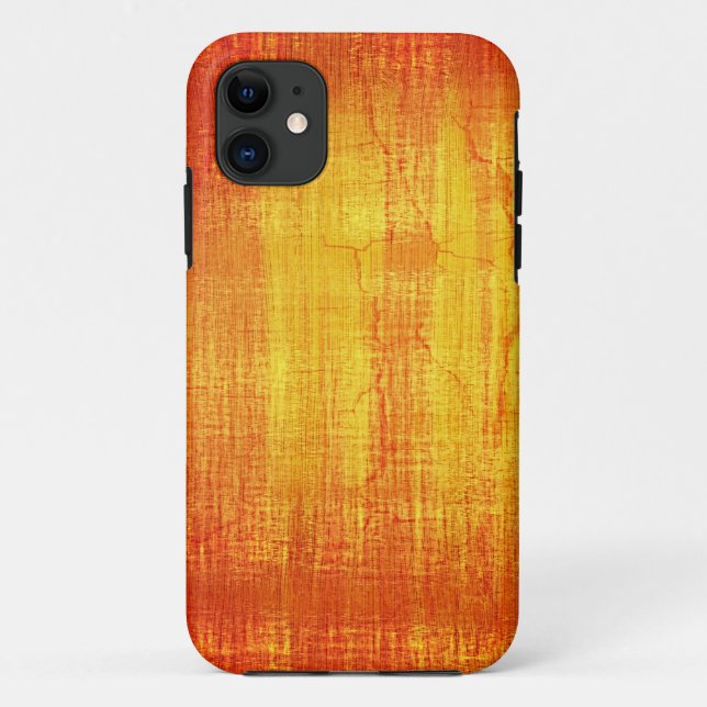 Funda De Case-Mate Para iPhone Fondo abstracto del Naranja de cosecha (Reverso)