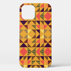 Funda Para iPhone 12 Fondo abstracto del patrón triangular sin brillo c