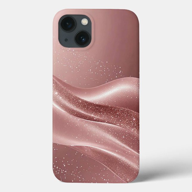 Funda De Case-Mate Para iPhone Fondo abstracto elegante con brillo (Reverso)