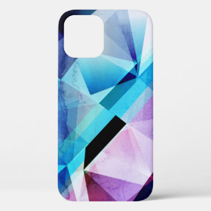 Funda Para iPhone 12 Fondo abstracto geométrico de color de agua