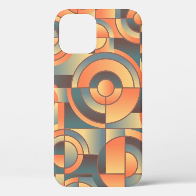Funda De Case-Mate Para iPhone Fondo-abstracto-naranja-azul (Reverso )