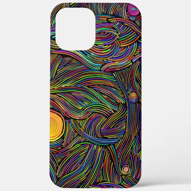 Funda De Case-Mate Para iPhone Fondo-abstracto-psicodélico (Reverso )