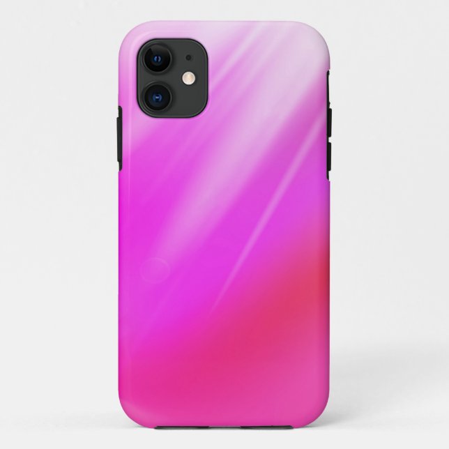 Funda De Case-Mate Para iPhone Fondo abstracto rosa caliente (Reverso)