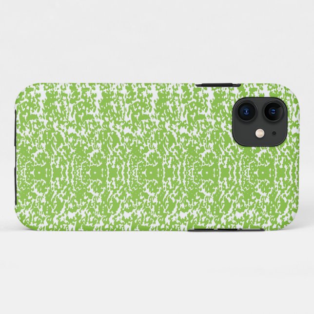 Funda De Case-Mate Para iPhone fondo abstracto verde y blanco (Reverso (horizontal))