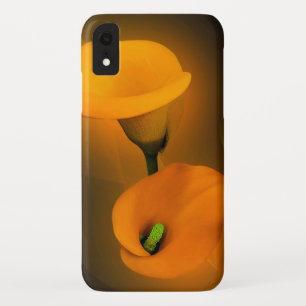 Funda Para iPhone XR Fondo amarillo caliente de la niebla de la cala
