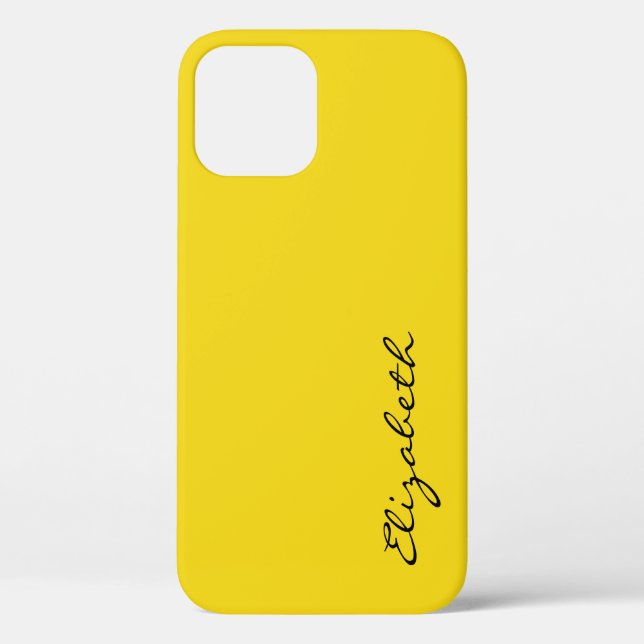 Funda De Case-Mate Para iPhone Fondo amarillo claro (Reverso )