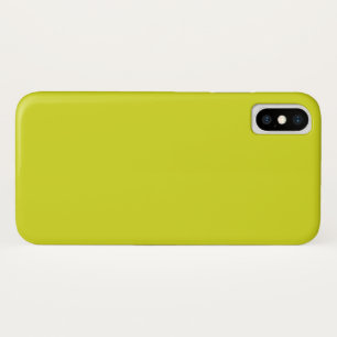 Funda Para iPhone X Fondo Amarillo Plano – Textura para Regreso a Clas