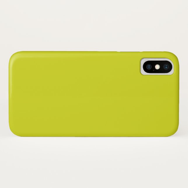 Funda De Case-Mate Para iPhone Fondo Amarillo Plano – Textura para Regreso a Clas (Reverso (horizontal))