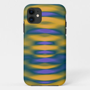 Funda Para iPhone 11 Fondo amarillo y azul pintado