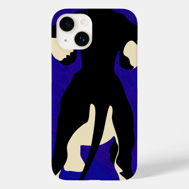 Funda De Case-Mate Para iPhone Fondo azul (Reverso )