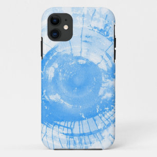 Funda Para iPhone 11 Fondo azul abstracto de la acuarela, textura