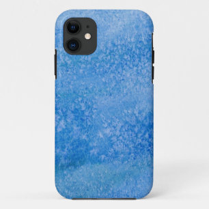 Funda Para iPhone 11 Fondo azul de la acuarela