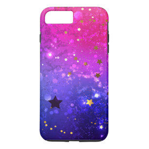 Funda Para iPhone 8 Plus/7 Plus Fondo azul rosa brillante