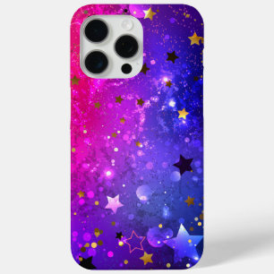 Funda Para iPhone 15 Pro Max Fondo azul rosa brillante