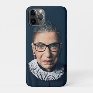 Funda Para iPhone 11 Pro Fondo azul Ruth Bader Ginsburg