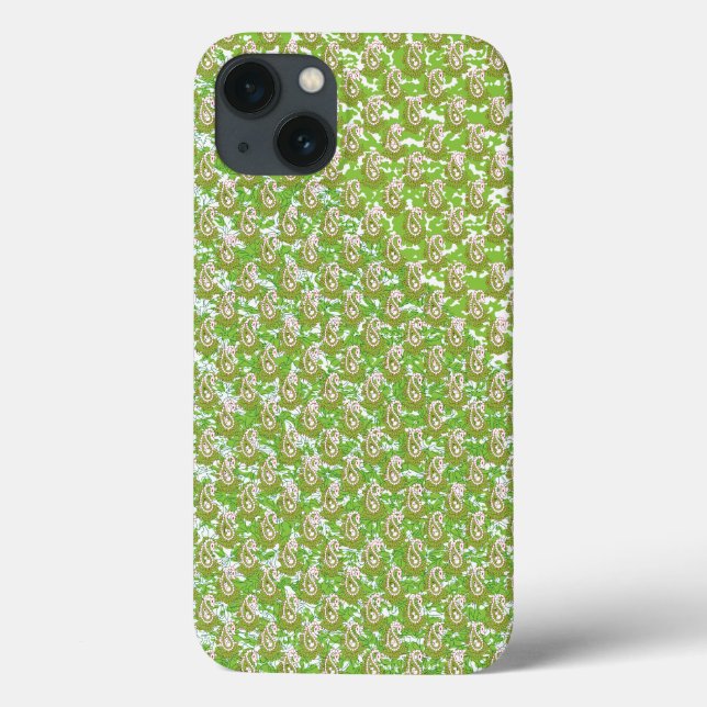 Funda De Case-Mate Para iPhone fondo blanco con puntos marrones sobre él (Reverso)