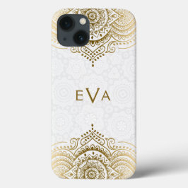 Funda Para iPhone 13 Fondo blanco del Personalizado de ornamentos de en