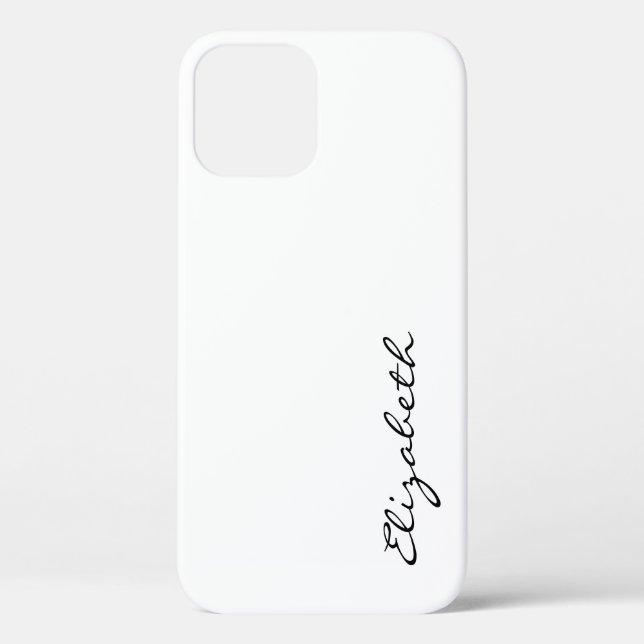 Funda De Case-Mate Para iPhone Fondo blanco sencillo (Reverso )
