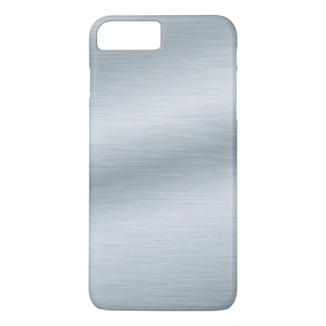 Funda De Case-Mate Para iPhone Fondo con aspecto de plata cepillada (Reverso)
