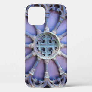 Funda Para iPhone 12 Fondo con fragmento decorativo (puertas antiguas)