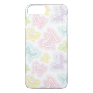 Funda Para iPhone 8 Plus/7 Plus Fondo con las mariposas en acuarela