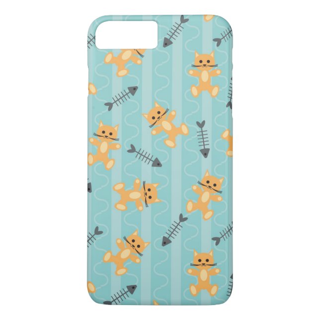 Funda De Case-Mate Para iPhone fondo con los gatos (Reverso)
