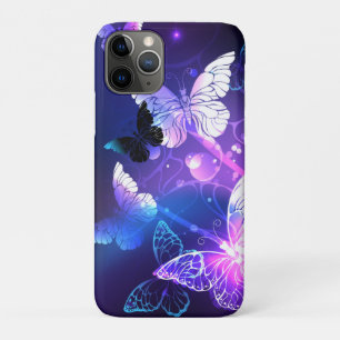 Funda Para iPhone 11 Pro Fondo con mariposas nocturnas