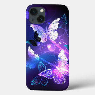 Funda Para iPhone 13 Fondo con mariposas nocturnas
