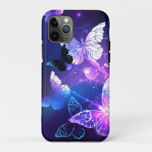 Funda Para iPhone 11 Pro Fondo con mariposas nocturnas
