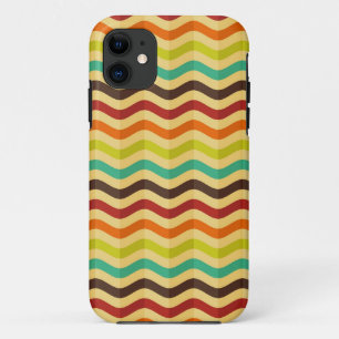 Funda Para iPhone 11 Fondo con rayas en retro 4