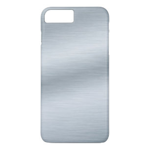 Funda Para iPhone 8 Plus/7 Plus Fondo de aspecto plateado cepillado