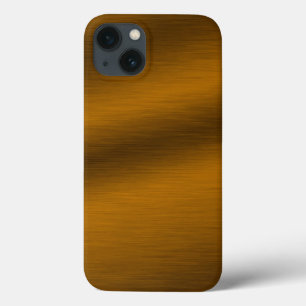 Funda Para iPhone 13 Fondo de bronce cepillado