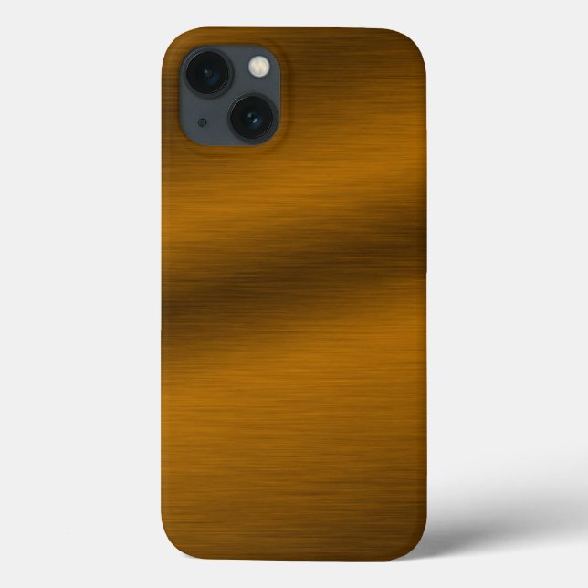 Funda De Case-Mate Para iPhone Fondo de bronce cepillado (Reverso)