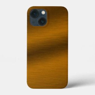 Funda Para iPhone 13 Mini Fondo de bronce cepillado