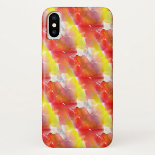 Funda Para iPhone X Fondo de color de agua de textura de diseño
