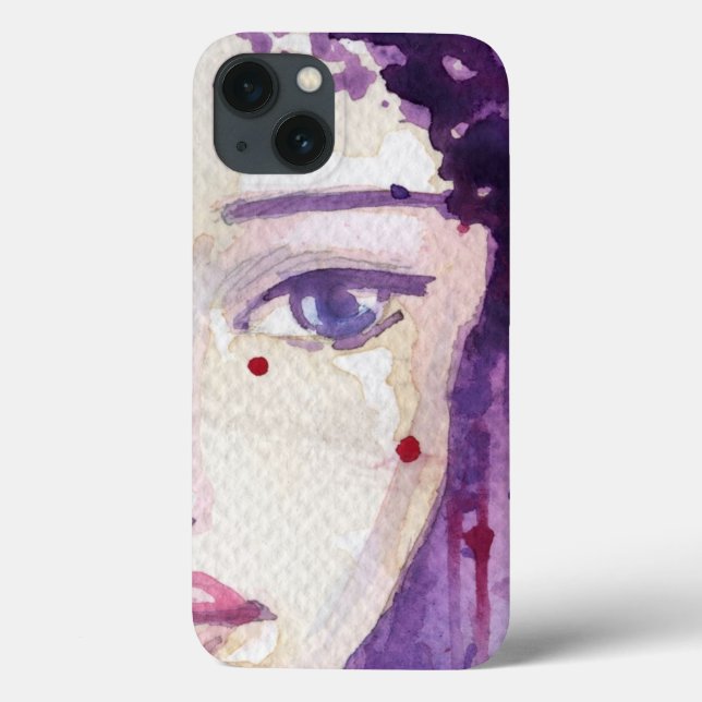 Funda De Case-Mate Para iPhone Fondo de color de agua pintado (Reverso)
