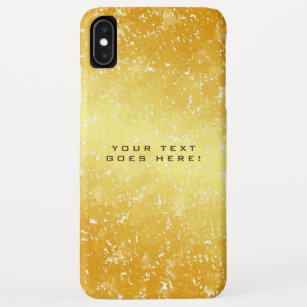 Funda Para iPhone XS Max Fondo de color de oro especial sencillo