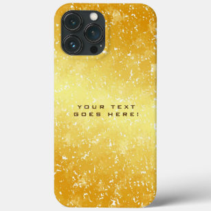 Funda Para iPhone 13 Pro Max Fondo de color de oro especial sencillo