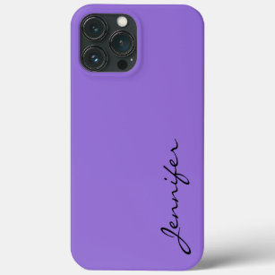 Funda Para iPhone 13 Pro Max Fondo de color púrpura oscuro pastel