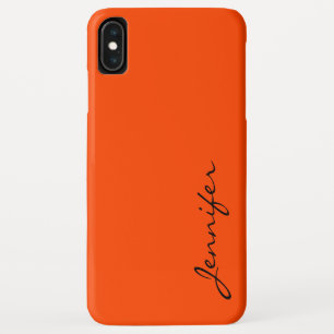 Funda Para iPhone XS Max fondo de color rojo naranja