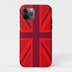 Funda Para iPhone 11 Pro Fondo de color rojo Reino Unido